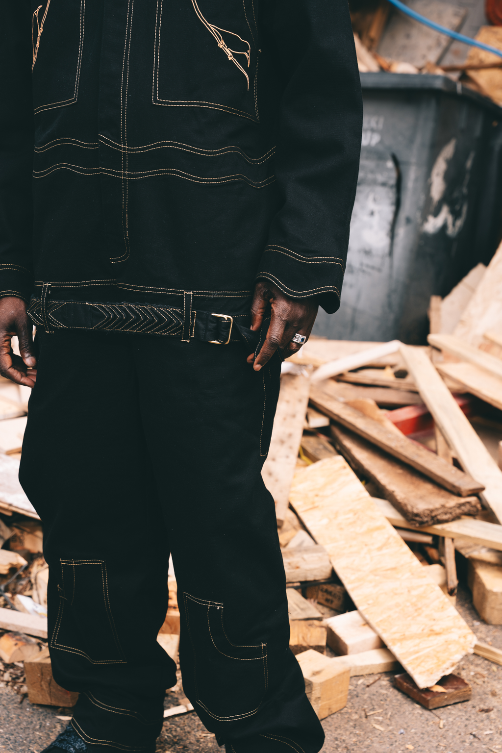 Potrends "Into the Garden" Overall Jumpsuit