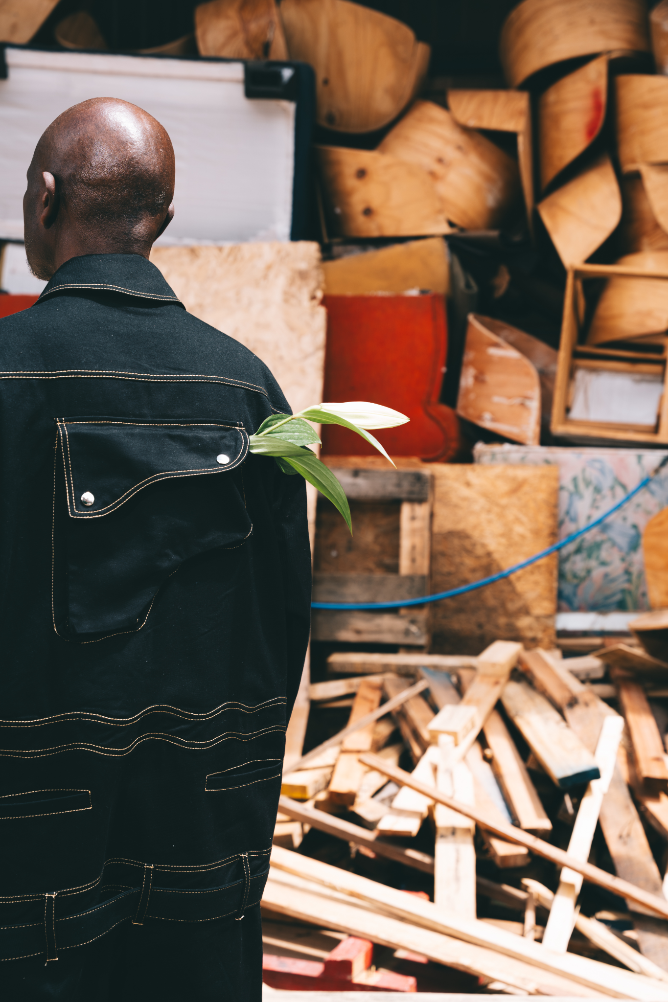 Potrends "Into the Garden" Overall Jumpsuit