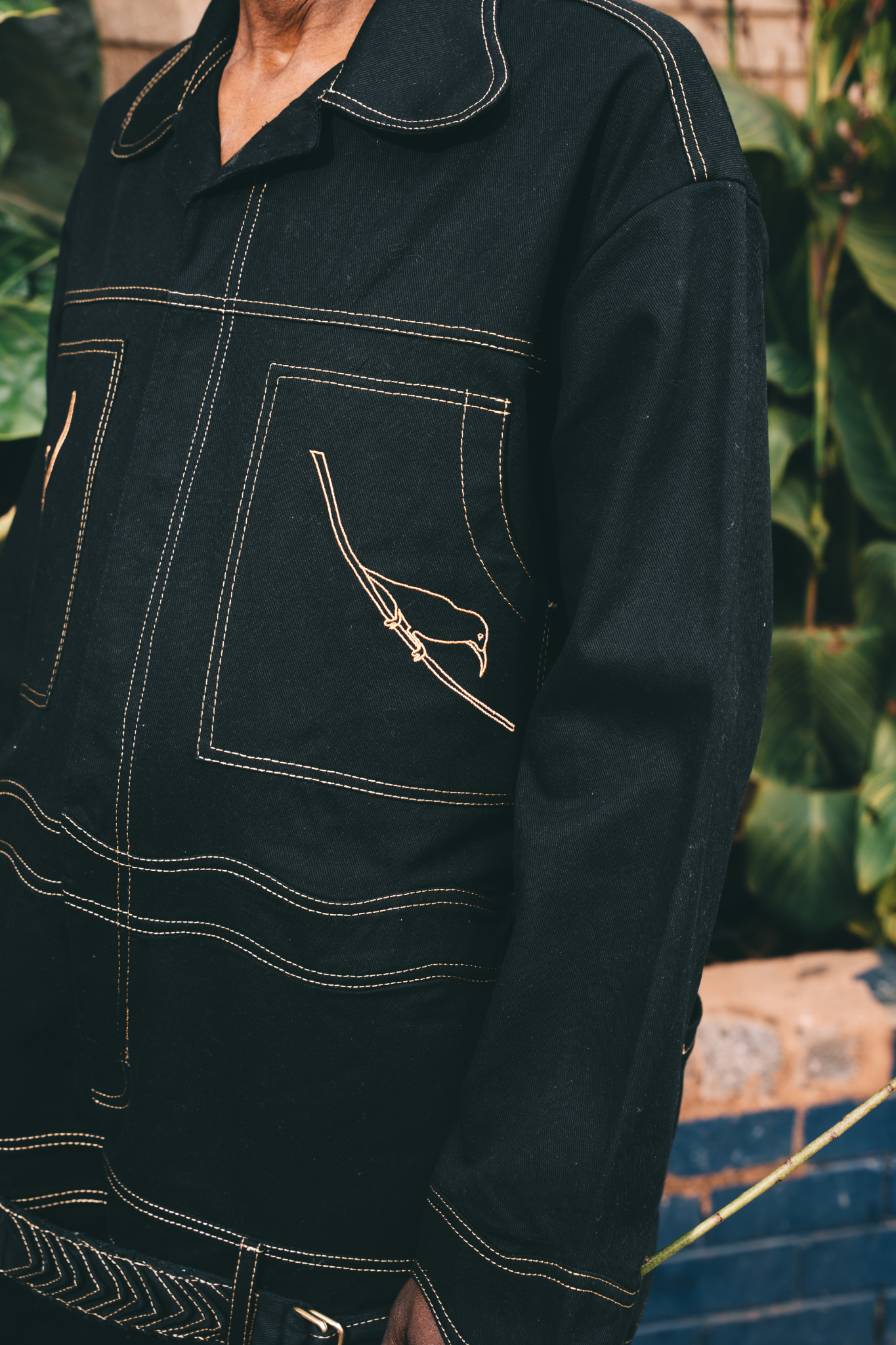 Potrends "Into the Garden" Overall Jumpsuit