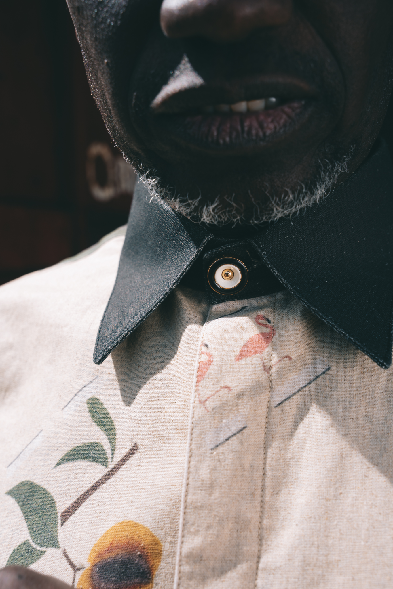 Potrends "Into the Garden" Natural Linen Shirt