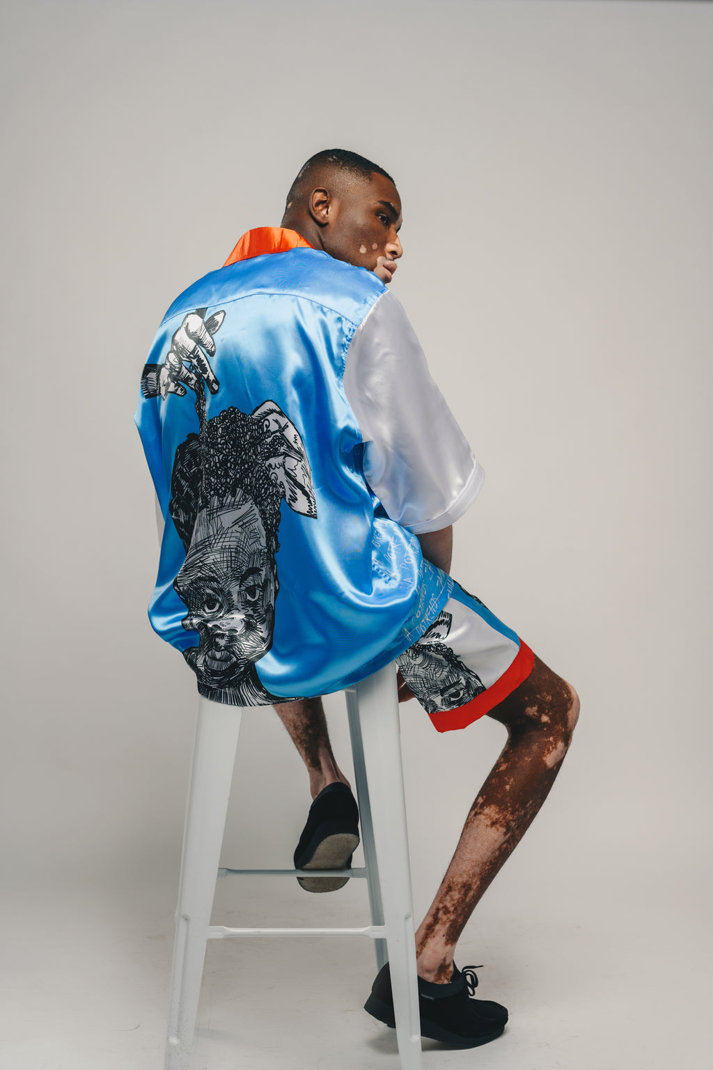 Potrends x Zama Shirt (Red Collar)