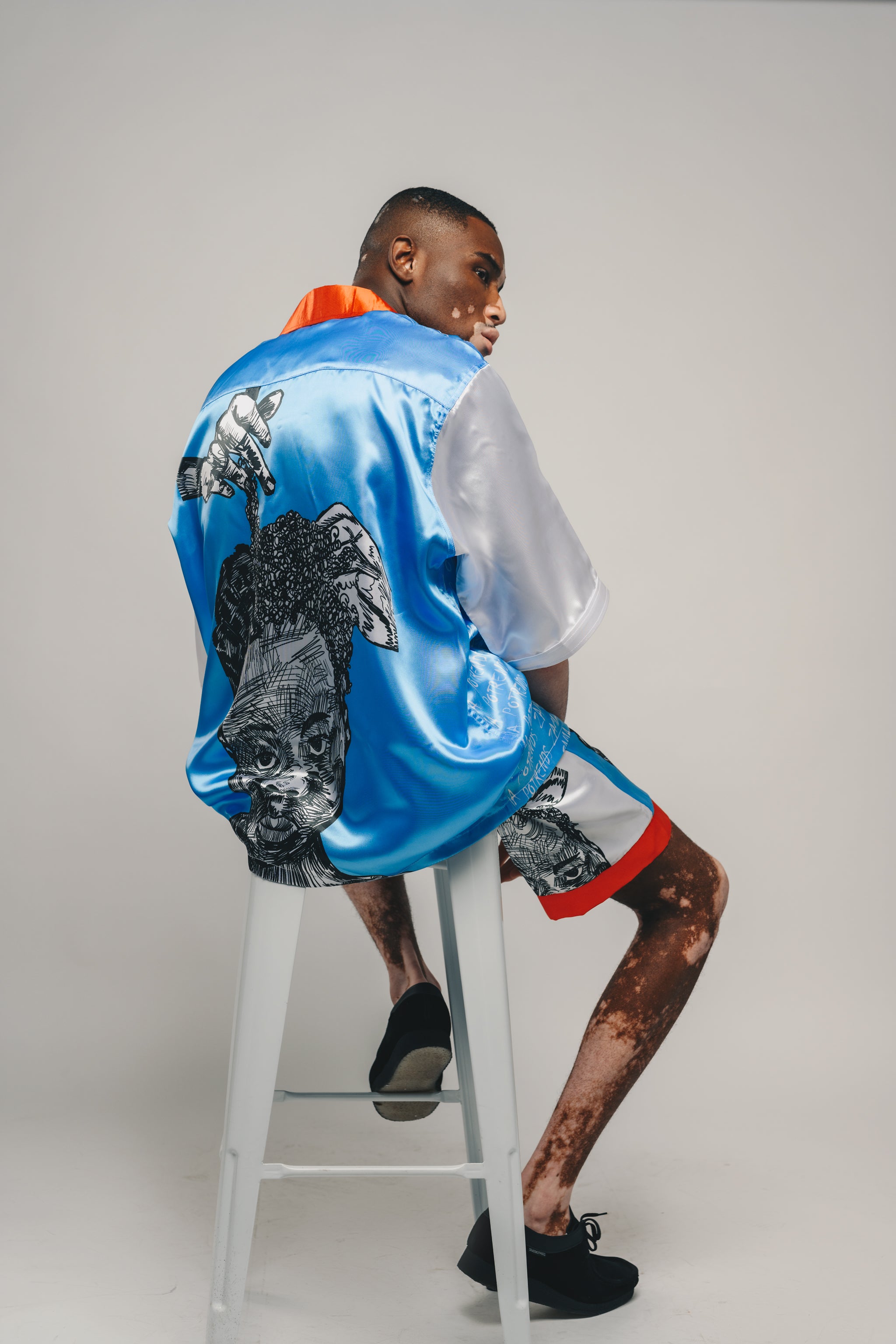 Potrends x Zama Shirt (Red Collar)